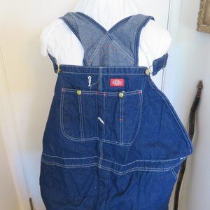 Dickies MEN'S Cotton Denim Jeans Bib Overalls 54W x 30L Blue